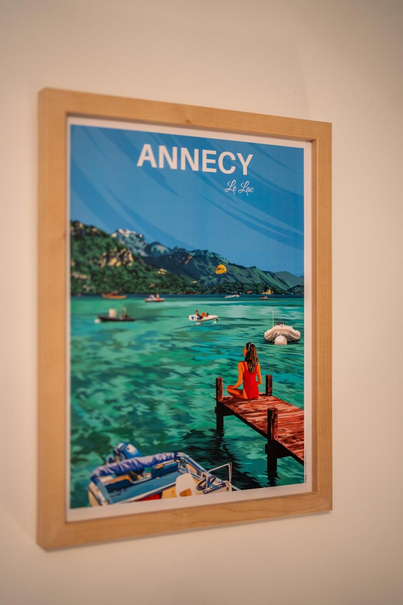 Charmant Appartement A 5 Minutes A Pied De La Vielle Ville Annecy Avec Parking Prive المظهر الخارجي الصورة